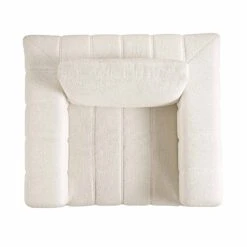 Belsize Beige Boucle Sofa With Wooden Base, 1-Seater -Daals Shop GCSF 2360 BEIGE BOU 1ST WB4