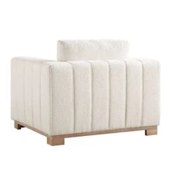 Belsize Beige Boucle Sofa With Wooden Base, 1-Seater -Daals Shop GCSF 2360 BEIGE BOU 1ST WB5