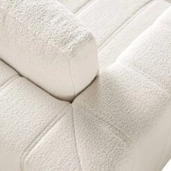 Belsize Beige Boucle Sofa With Wooden Base, 1-Seater -Daals Shop GCSF 2360 BEIGE BOU 1ST detail3