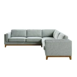Dipley Sage Woven Fabric Grande Corner Sofa -Daals Shop GCSF 2399 SAGE WOV LARGECORNER WB3