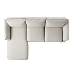 Obriel Oatmeal Fabric Sofa, Grande Chaise Sofa Left Hand -Daals Shop GCSF 2400 OAT FAB LEFT WB5