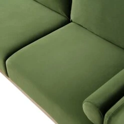 Timber Fern Green Velvet Sofa, Large 3-Seater Chaise Sofa Left Hand 29 Timber Fern Green Velvet Sofa, Large 3-Seater Chaise Sofa Left Hand -Daals Shop GCSF 2402 MOSS VEL LEFT detail2