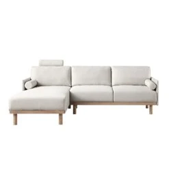 Timber Oatmeal Fabric Sofa, Large 3-Seater Chaise Sofa Left Hand 20 Timber Oatmeal Fabric Sofa, Large 3-Seater Chaise Sofa Left Hand -Daals Shop GCSF 2402 OAT FAB LEFT WB3
