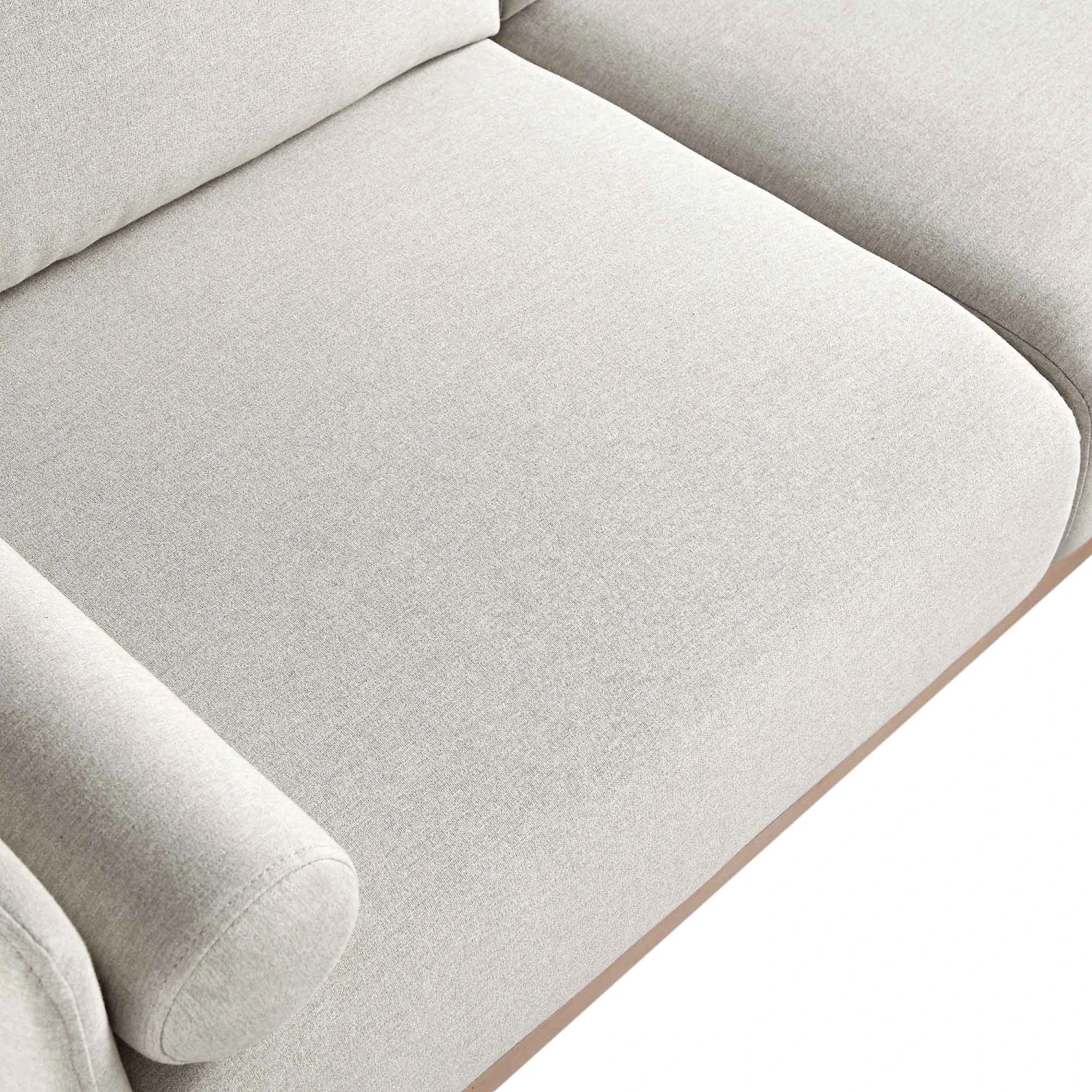 Timber Oatmeal Fabric Sofa, Large 3-Seater Chaise Sofa Left Hand 15 Timber Oatmeal Fabric Sofa, Large 3-Seater Chaise Sofa Left Hand - Image 13