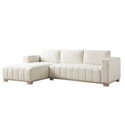 Belsize Beige Boucle Sofa With Wooden Base, Large Chaise Left Hand 20 Belsize Beige Boucle Sofa With Wooden Base, Large Chaise Left Hand -Daals Shop GCSF 2404 BEIGE BOU LEFT WB2