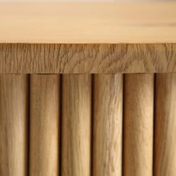 Maru Oak Round Coffee Table With Storage, Oak -Daals Shop IMG 37962