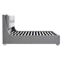 Hadley Grey Velvet Ottoman Storage Bed -Daals Shop JAH 010 GREYVEL WB5