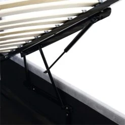 Hadley Grey Velvet Ottoman Storage Bed -Daals Shop JAH 010 GREYVEL detail3