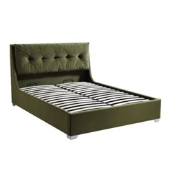 Hadley Moss Green Velvet Ottoman Storage Bed -Daals Shop JAH 010 MOSS VEL WB2