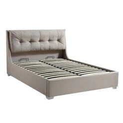 Hadley Stone Fabric Ottoman Storage Bed -Daals Shop JAH 010 SAND FAB WB2