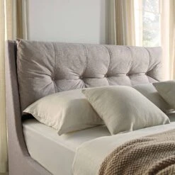 Hadley Stone Fabric Ottoman Storage Bed -Daals Shop JAH 010 SAND FAB scene3