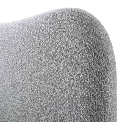 Egerie Curved Headboard Mist Grey Boucle Ottoman Storage Bed -Daals Shop JAH 011 GREY BOUCLE detail2