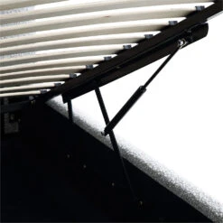 Egerie Curved Headboard Mist Grey Boucle Ottoman Storage Bed -Daals Shop JAH 011 GREY BOUCLE detail5