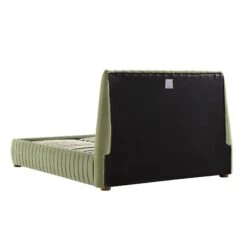 Helia Pleated Ottoman Storage Bed, Lichen Velvet -Daals Shop JAH 012 LICHEN VEL WB6
