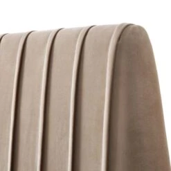 Helia Pleated Ottoman Storage Bed, Taupe Velvet 30 Helia Pleated Ottoman Storage Bed, Taupe Velvet -Daals Shop JAH 012 MINK VEL detail2