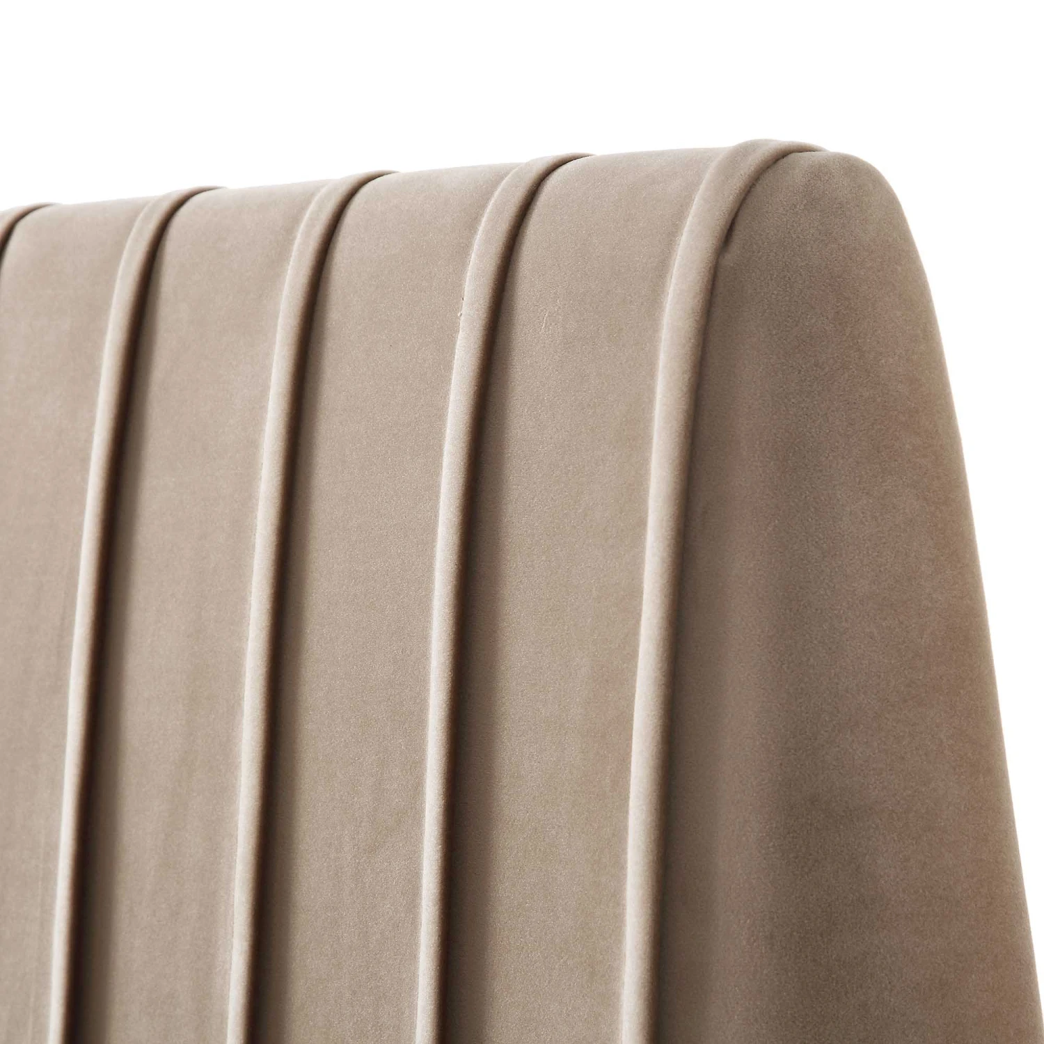 Helia Pleated Ottoman Storage Bed, Taupe Velvet 15 Helia Pleated Ottoman Storage Bed, Taupe Velvet - Image 13