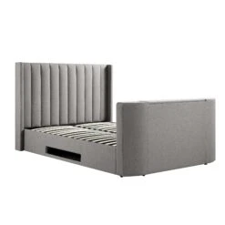Wilton Grey Fabric Ottoman TV Bed -Daals Shop JAH 015 GREY FAB WB2