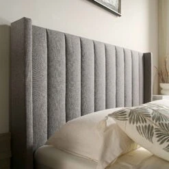 Wilton Grey Fabric Ottoman TV Bed -Daals Shop JAH 015 GREY FAB scene5