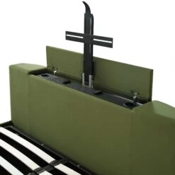 Wilton Moss Green Velvet Ottoman TV Bed 36 Wilton Moss Green Velvet Ottoman TV Bed -Daals Shop JAH 015 MOSS VEL detail2