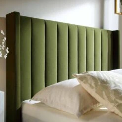 Wilton Moss Green Velvet Ottoman TV Bed 24 Wilton Moss Green Velvet Ottoman TV Bed -Daals Shop JAH 015 MOSS VEL scene4