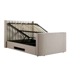 Wilton Warm Stone Fabric Ottoman TV Bed -Daals Shop JAH 015 SAND FAB WB3