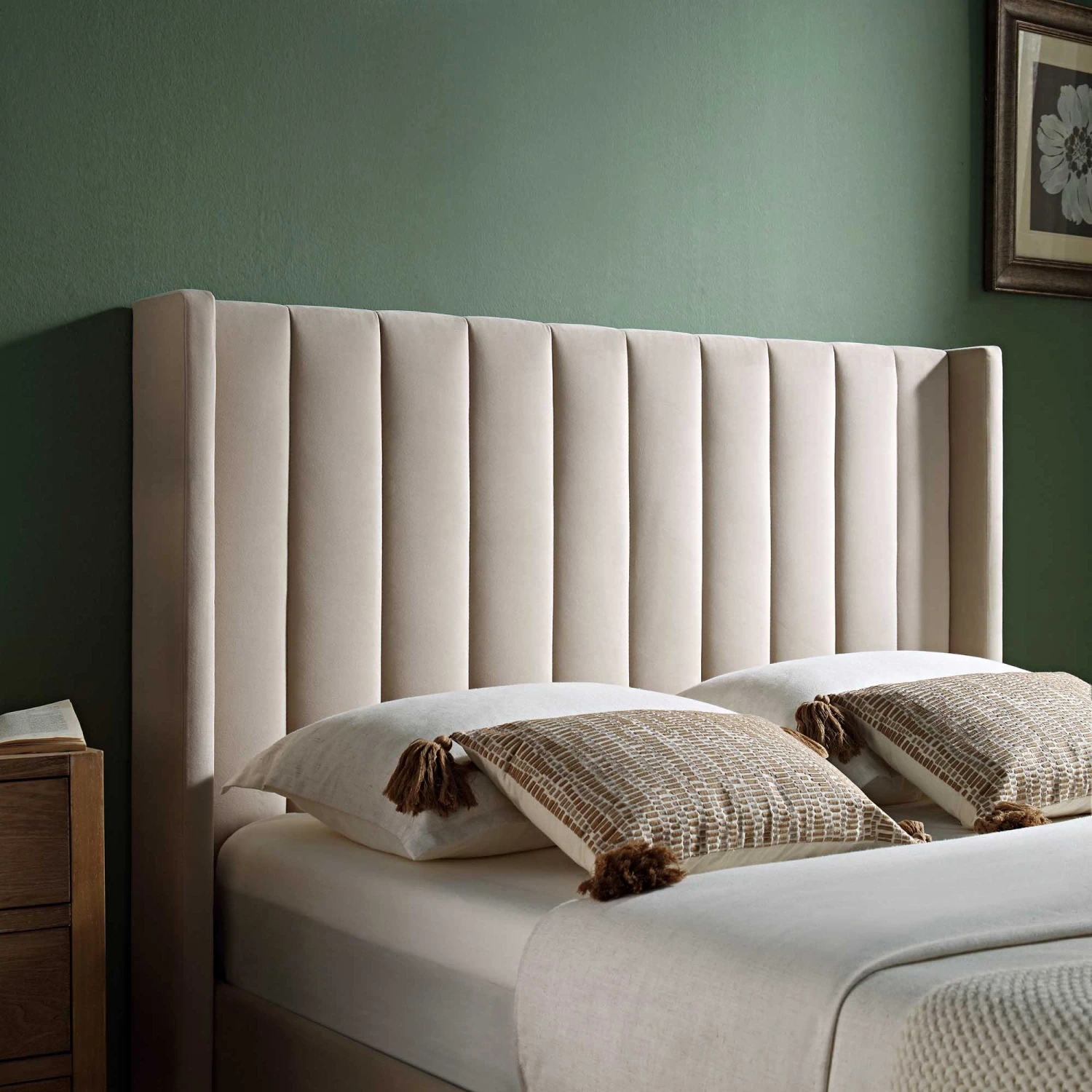 Wilton Champagne Velvet Ottoman TV Bed 7 Wilton Champagne Velvet Ottoman TV Bed - Image 5