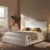 Hampstead Ecru Boucle Curved Bed With 4-Drawer Storage