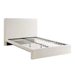 Hampstead Ecru Boucle Curved Bed -Daals Shop JAH 016 ECRU BOU bedonly WB1