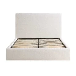 Hampstead Ecru Boucle Curved Bed -Daals Shop JAH 016 ECRU BOU bedonly WB2