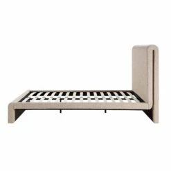 Hampstead Taupe Boucle Curved Bed -Daals Shop JAH 016 TAUPE BOU WB3