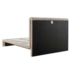 Hampstead Taupe Boucle Curved Bed -Daals Shop JAH 016 TAUPE BOU WB4