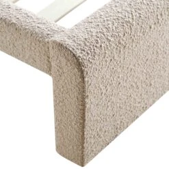Hampstead Taupe Boucle Curved Bed -Daals Shop JAH 016 TAUPE BOU detail3