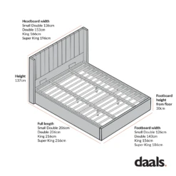 Wilton White Boucle Ottoman Storage Bed -Daals Shop JAH 017