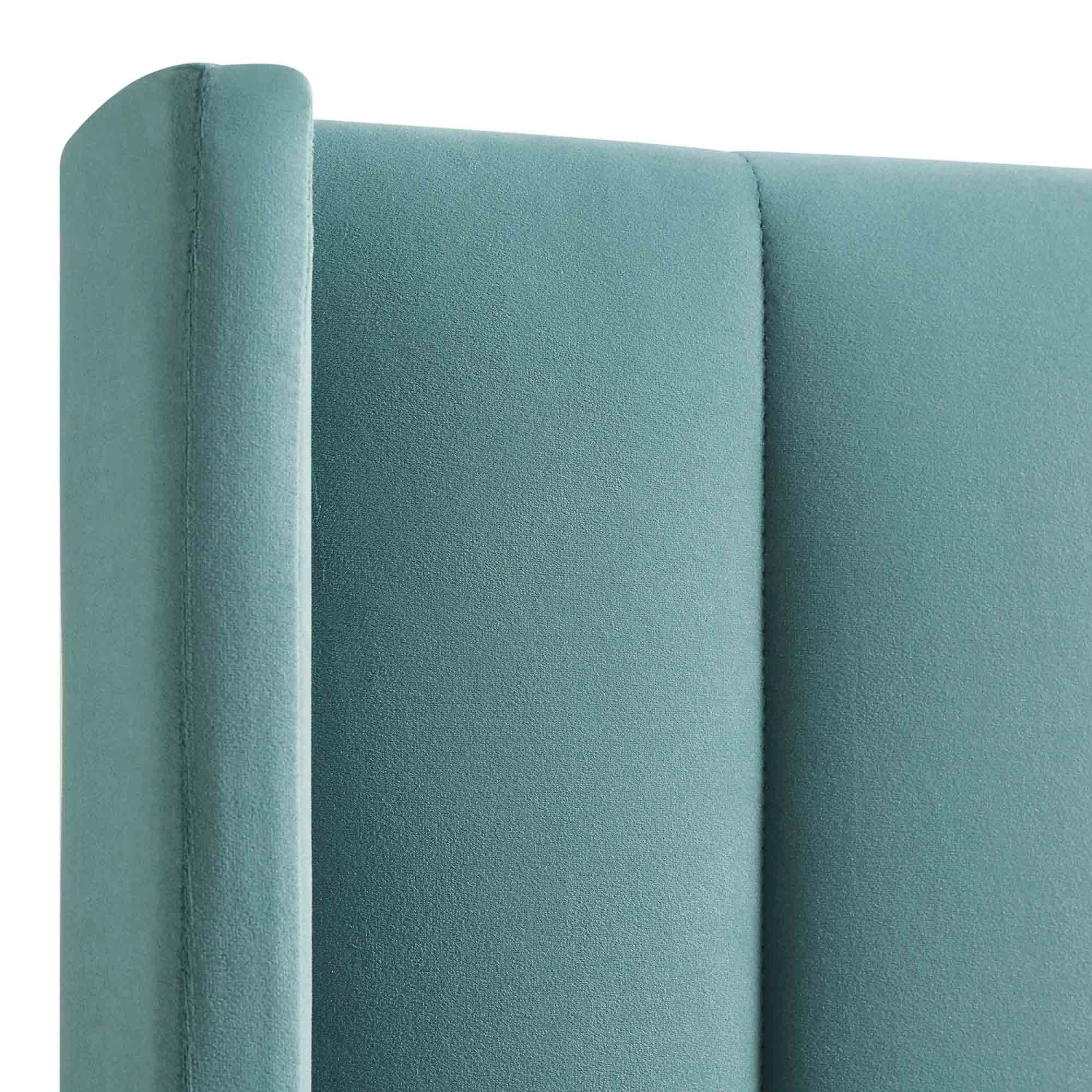 Wilton Seafoam Blue Velvet Ottoman Storage Bed 14 Wilton Seafoam Blue Velvet Ottoman Storage Bed - Image 12