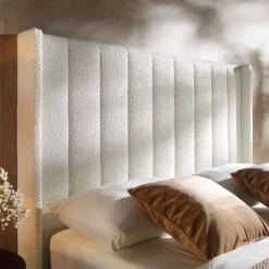 Wilton White Boucle Ottoman Storage Bed -Daals Shop JAH 017 ECRU BOU scene3