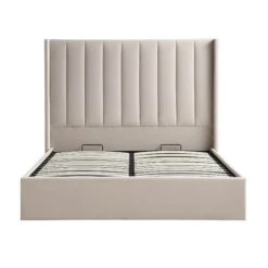 Wilton Champagne Velvet Ottoman Storage Bed -Daals Shop JAH 017 STONE VEL WB1