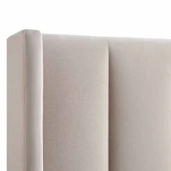 Wilton Champagne Velvet Ottoman Storage Bed -Daals Shop JAH 017 STONE VEL detail2