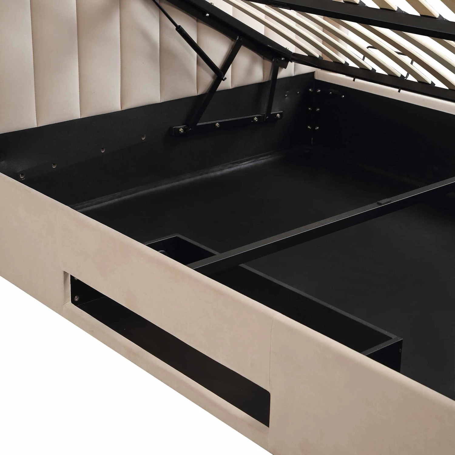 Wilton Champagne Velvet Ottoman TV Bed 17 Wilton Champagne Velvet Ottoman TV Bed - Image 15