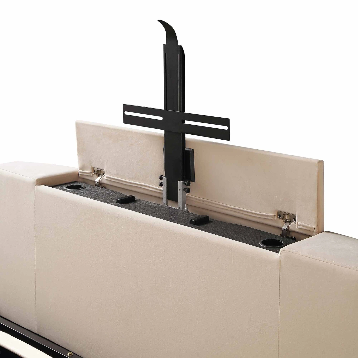 Wilton Champagne Velvet Ottoman TV Bed 20 Wilton Champagne Velvet Ottoman TV Bed - Image 18