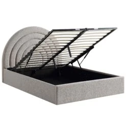 Archer Grey Boucle Ottoman Storage Bed -Daals Shop JAH 09 GREYBOUCLE WB2