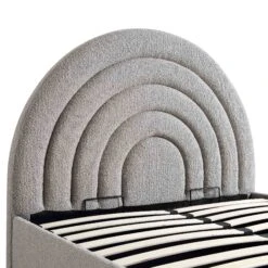 Archer Grey Boucle Ottoman Storage Bed -Daals Shop JAH 09 GREYBOUCLE detail1
