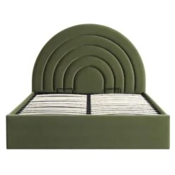 Archer Moss Green Velvet Ottoman Storage Bed -Daals Shop JAH 09 MOSSGREEN WB1