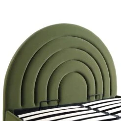 Archer Moss Green Velvet Ottoman Storage Bed -Daals Shop JAH 09 MOSSGREEN detail1
