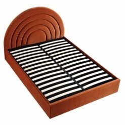 Archer Rust Velvet Ottoman Storage Bed 23 Archer Rust Velvet Ottoman Storage Bed -Daals Shop JAH 09 RUSTVEL WB4