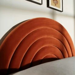 Archer Rust Velvet Ottoman Storage Bed 29 Archer Rust Velvet Ottoman Storage Bed -Daals Shop JAH 09 RUSTVEL scene3