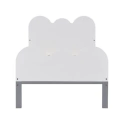 Hedwig Wooden Cloud Headboard Kid's Single Bed -Daals Shop JIN 018 WHITE 3