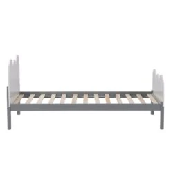 Hedwig Wooden Cloud Headboard Kid's Single Bed -Daals Shop JIN 018 WHITE 5