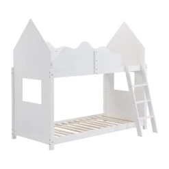 Newton White Solid Wood Kid's Treehouse Bunk Bed -Daals Shop JIN 019 WHITE 2