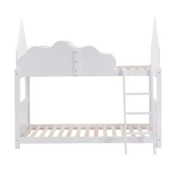 Newton White Solid Wood Kid's Treehouse Bunk Bed -Daals Shop JIN 019 WHITE 5