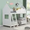 Newton White Solid Wood Kid's Treehouse Bunk Bed -Daals Shop JIN 019 WHITE main